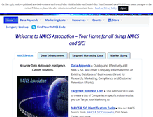 Tablet Screenshot of naics.com